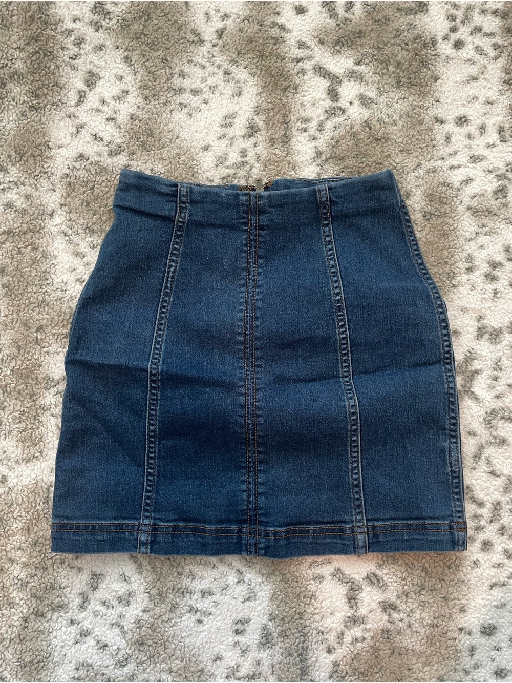 Denim mini skirt